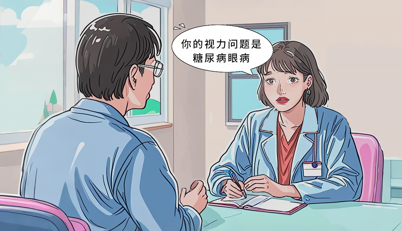 糖尿病病人突然眼看不清是什么原因？