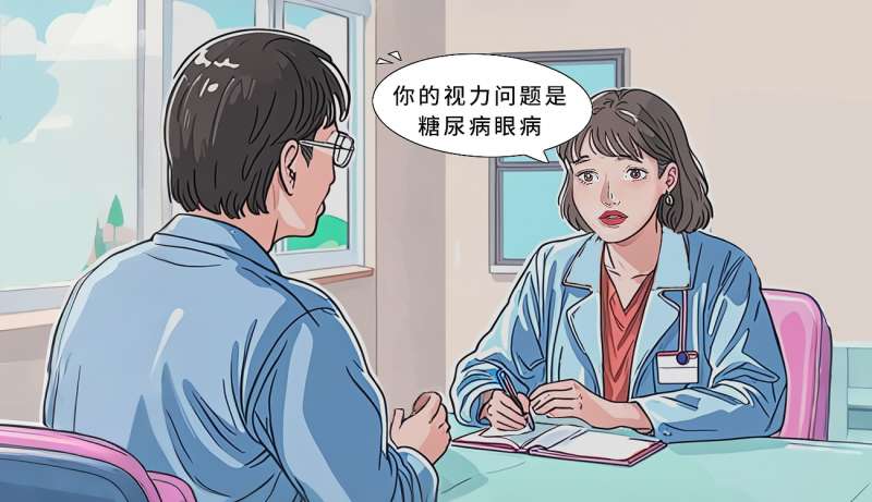 糖尿病病人突然眼看不清是什么原因？