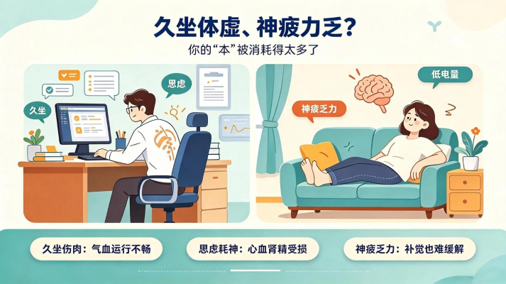 久坐体虚、神疲乏力？养心安神兼顾固本很重要