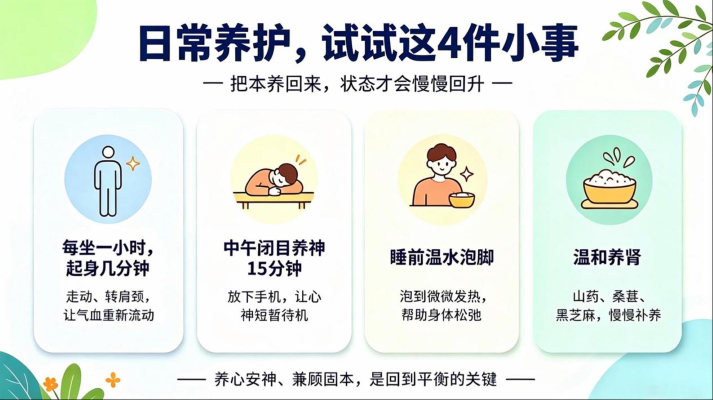 久坐体虚、神疲乏力？养心安神兼顾固本很重要