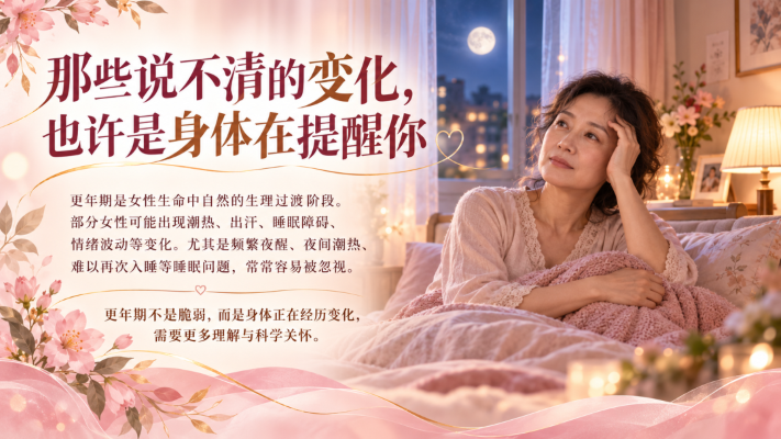 世界更年期关怀日｜愿每一份辛劳都被看见，每一个夜晚都能安眠