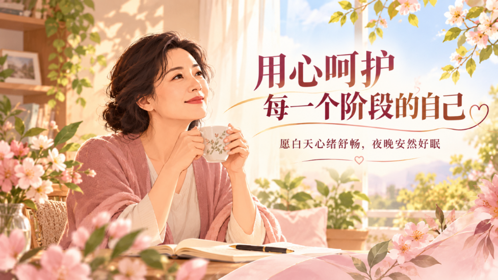 更年期烦躁失眠、潮热心慌?女性心身调理干货